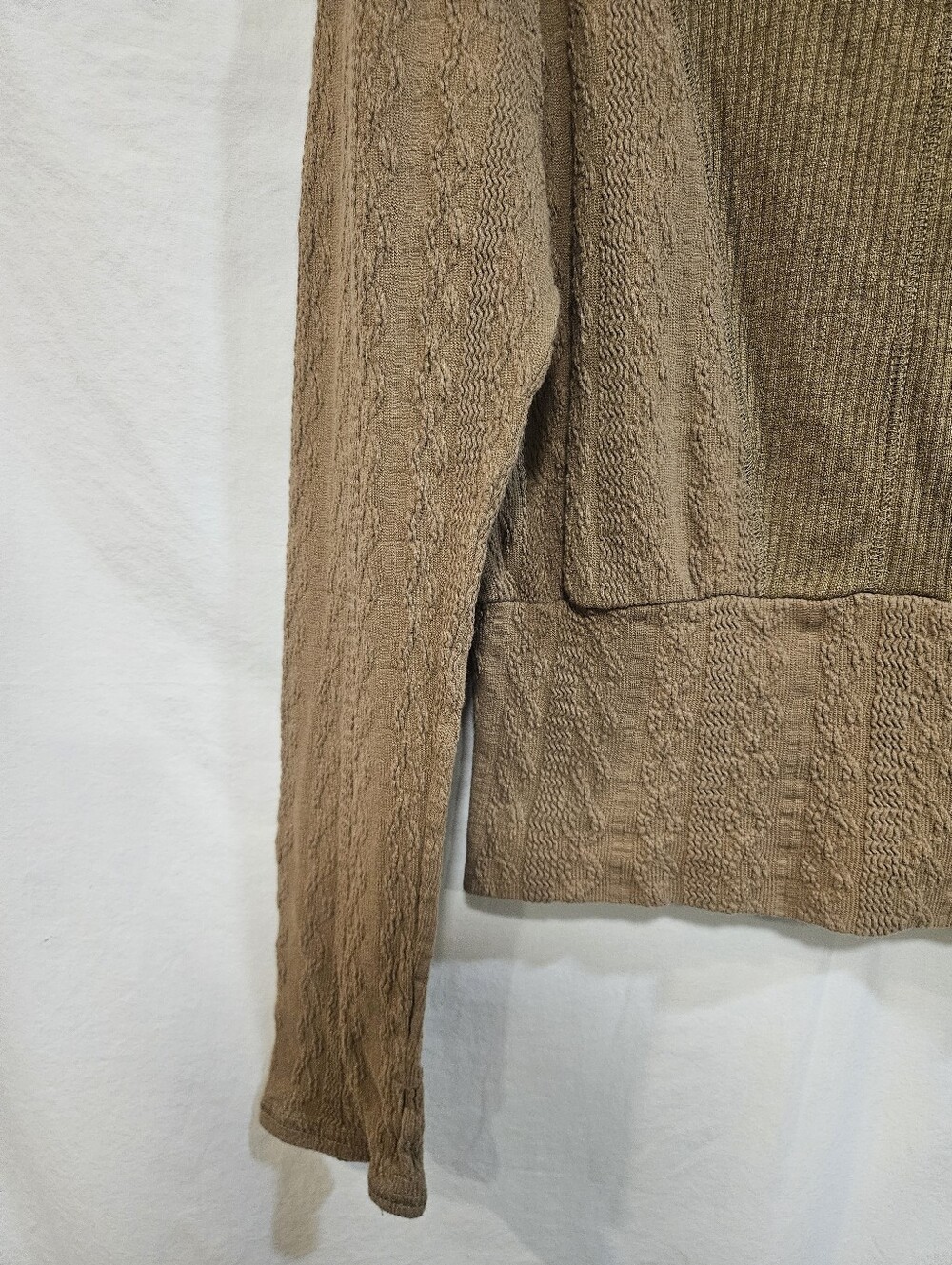 FP Movement by Free People Lightweight Hooded Knit Sweatshirt in Tan - Picture 2 of 5